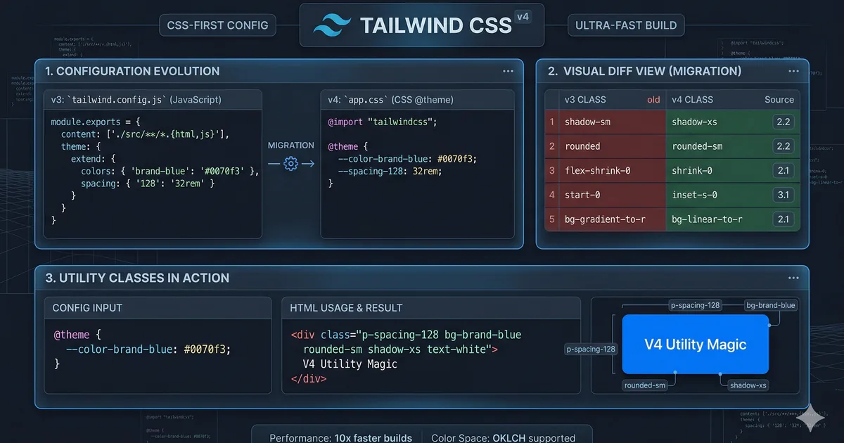 Tailwind CSS v4: what changed and how to migrate