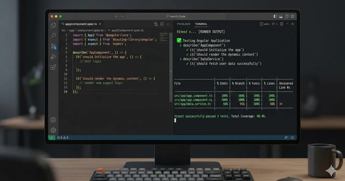 Testing in Angular with Vitest: practical guide